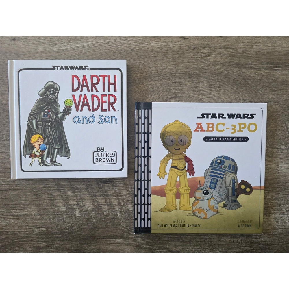 Star Wars Book Lot Darth Vader and Son Jeffrey Brown & ABC-3PO Hardcover Bundle